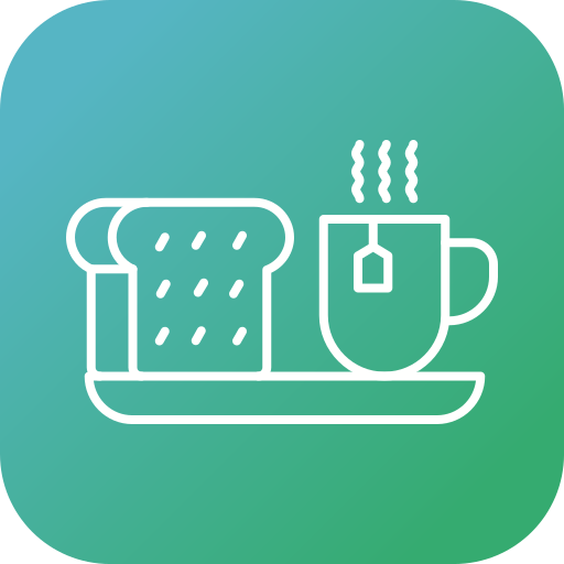 Gourmet breakfast service icon
