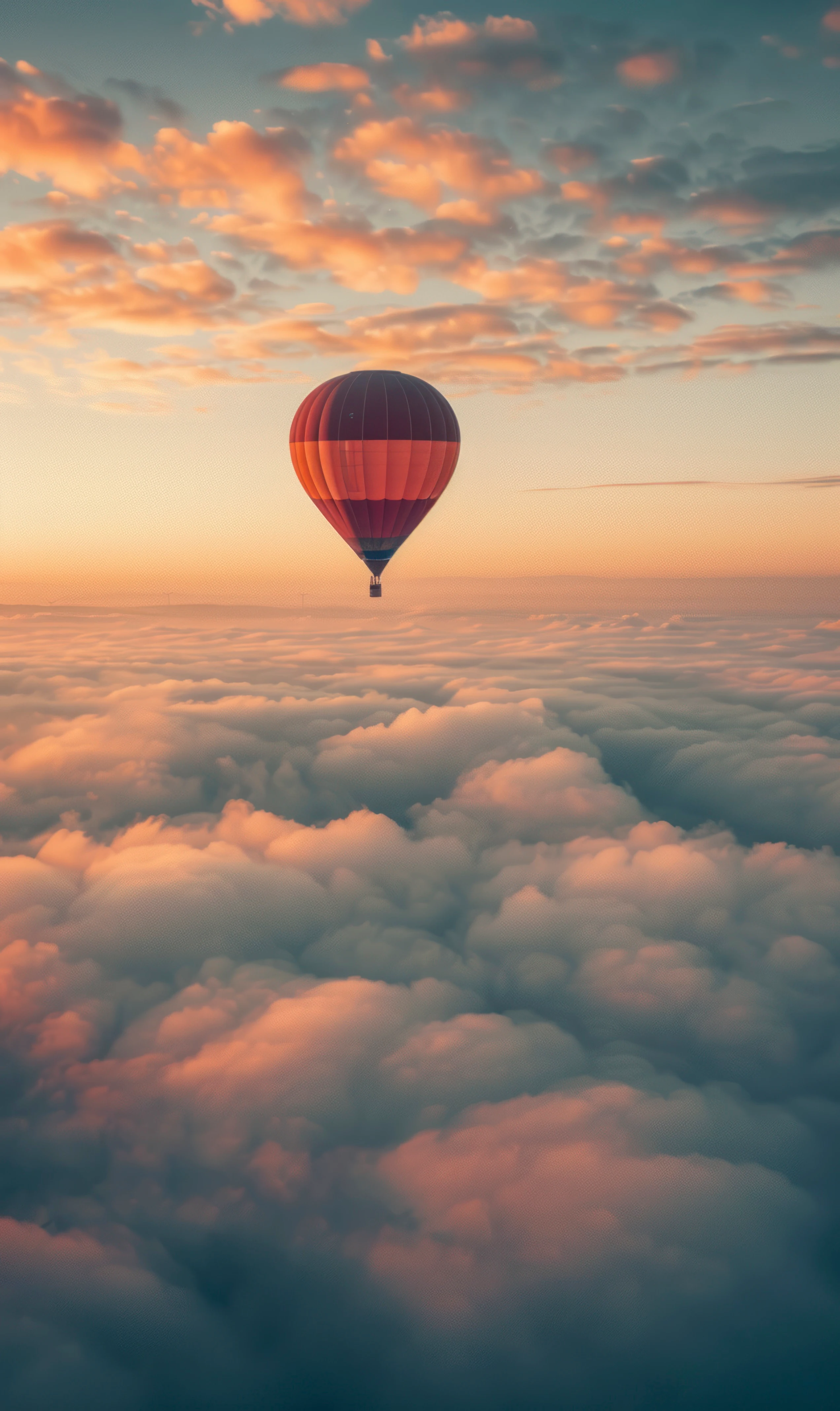 Aerial view of Cappadocia landscape
